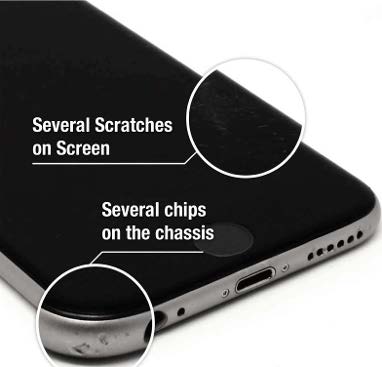 scratches & chips on chassis & screen